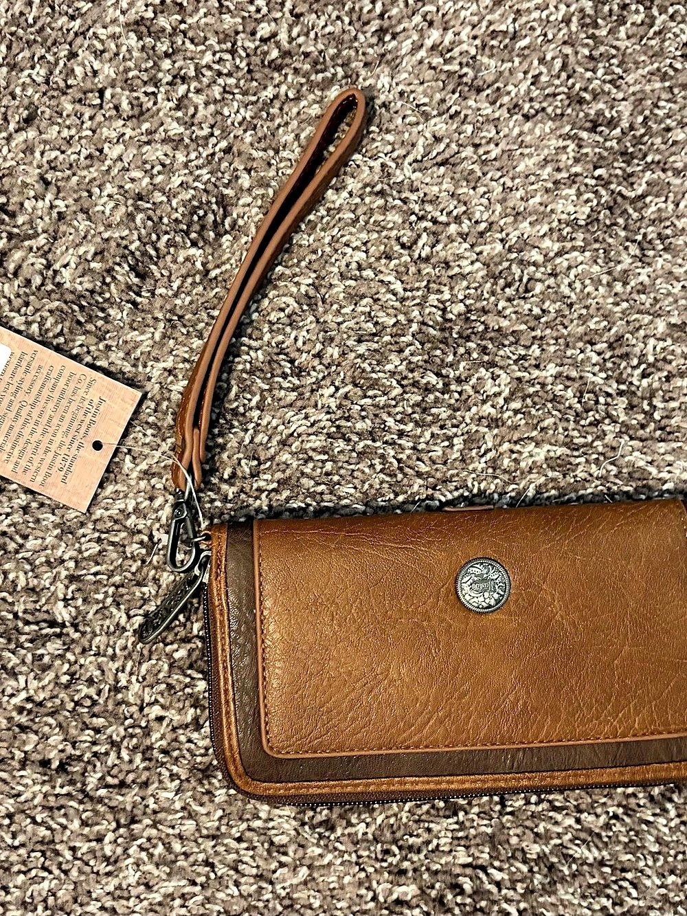 Brown Wristlet Clutch NWT